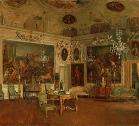 Interior, de, palazzo, Barbaro, Venicen
